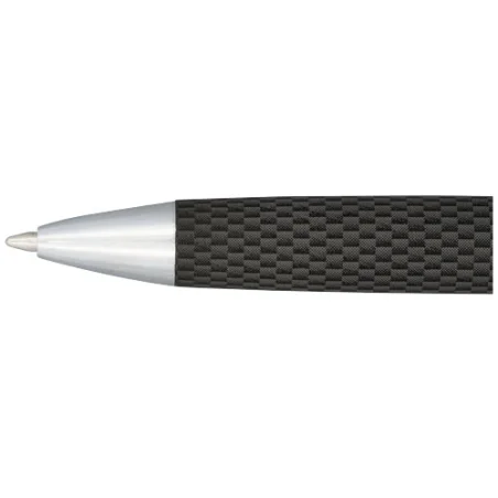Parure de stylos personnalisé bille et roller avec étui Carbon