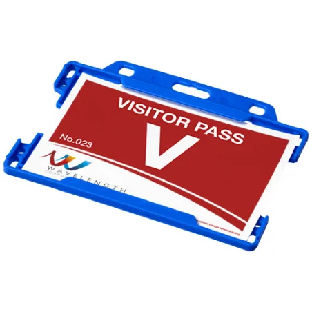 Porte-cartes publicitaire pour tour de cou Vega en plastique