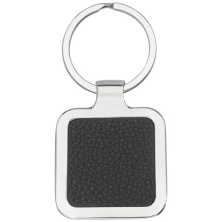 Porte-clés personnalisable carré Piero en PU pour gravure laser