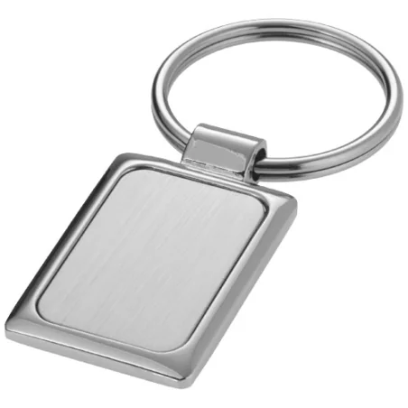 Porte-clés personnalisable en métal pour gravure rectangulaire