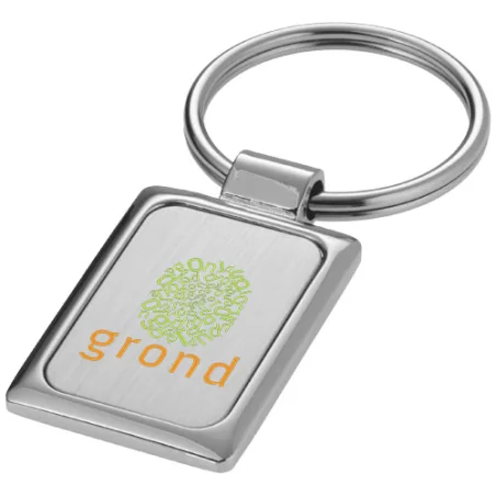 Porte-clés personnalisable en métal pour gravure rectangulaire Porte-clés personnalisable en métal pour gravure rectangulaire