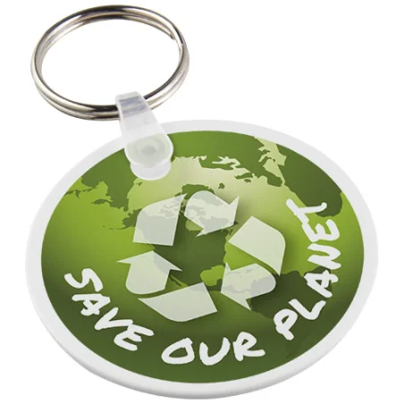 Porte-clés publicitaitre recyclé Tait circulaire