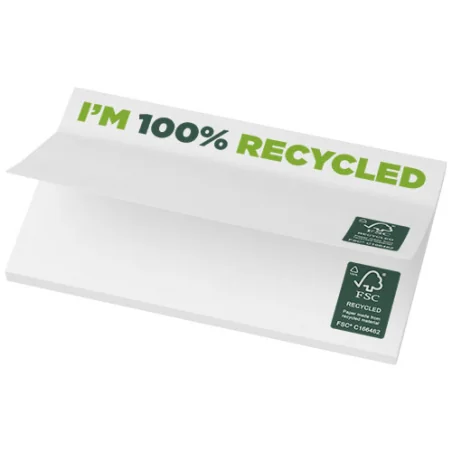 Post-it personnalisable en papier recyclé 127 x 75 mm Sticky-Mate®