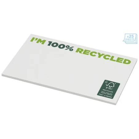 Post-it personnalisable en papier recyclé 127 x 75 mm Sticky-Mate®