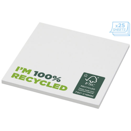 Post-it personnalisable en papier recyclé 75 x 75 mm Sticky-Mate®