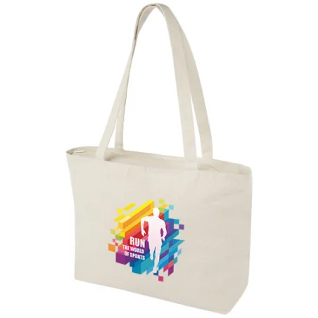 Sac coton personnalisé zippé 320 g/m² Ningbo 15L Sac coton personnalisé zippé 320 g/m² Ningbo 15L