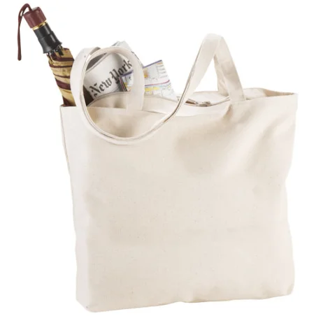 Sac coton personnalisé zippé 320 g/m² Ningbo 15L Sac coton personnalisé zippé 320 g/m² Ningbo 15L