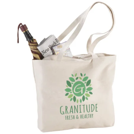 Sac coton personnalisé zippé 320 g/m² Ningbo 15L Sac coton personnalisé zippé 320 g/m² Ningbo 15L
