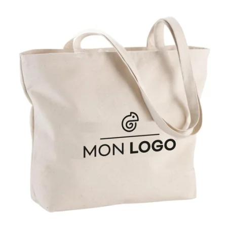 Sac coton personnalisé zippé 320 g/m² Ningbo 15L Sac coton personnalisé zippé 320 g/m² Ningbo 15L