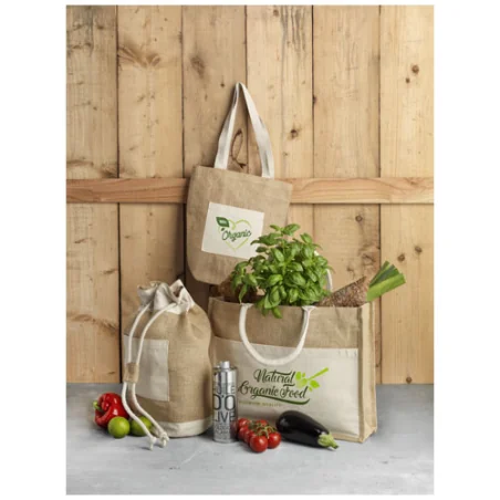 Sac shopping personnalisé jute Calcutta 18L Sac shopping personnalisé jute Calcutta 18L