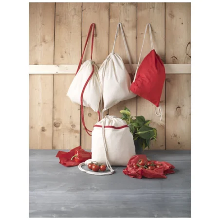 Sac à dos Oriole avec cordon, en maille filet 5L - Orange