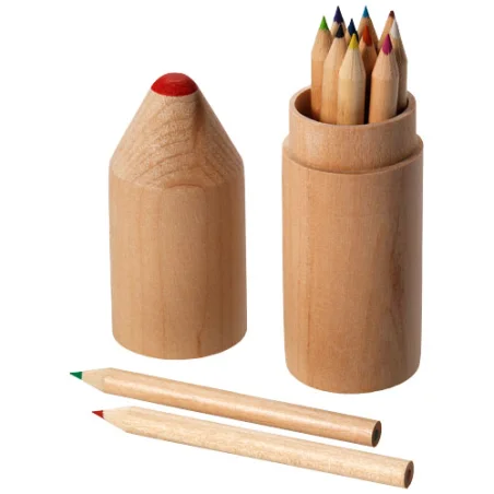 Set de 12 crayons de couleur personnalisable Bossy Set de 12 crayons de couleur personnalisable Bossy