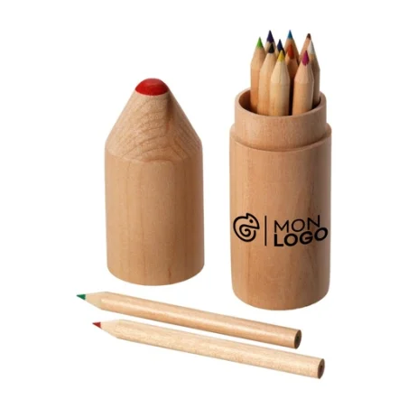 Set de 12 crayons de couleur personnalisable Bossy Set de 12 crayons de couleur personnalisable Bossy