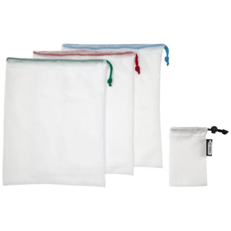 Set de 3 sacs filets personnalisables pour fruits et légumes Trio 2L Set de 3 sacs filets personnalisables pour fruits et légumes Trio 2L