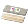 Set de 4 crayons de couleur publicitaire Tullik Set de 4 crayons de couleur publicitaire Tullik