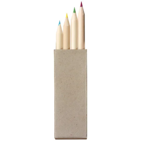 Set de 4 crayons de couleur publicitaire Tullik Set de 4 crayons de couleur publicitaire Tullik