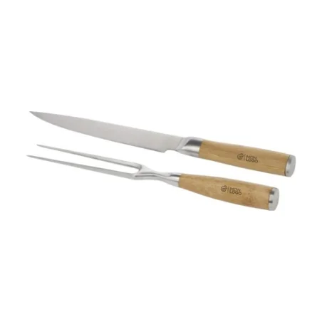 Set à découper personnalisable Cucinar en bambou et inox Set à découper personnalisable Cucinar en bambou et inox