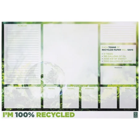 Sous-main personnalisé A2 papier recyclé - 25/50/100 feuilles Desk-Mate®