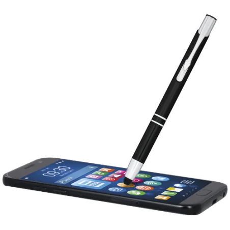 Stylo bille métallique personnalisé avec stylet Moneta