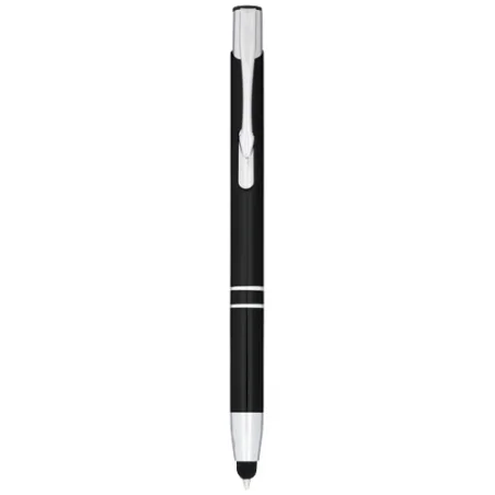 Stylo bille métallique personnalisé avec stylet Moneta