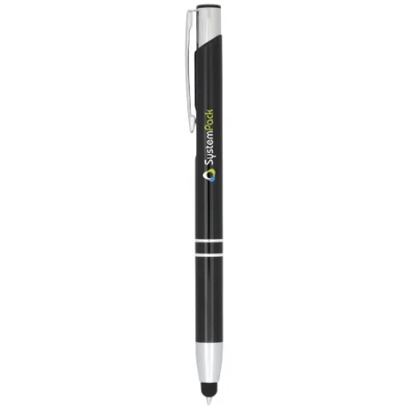 Stylo bille métallique personnalisé avec stylet Moneta