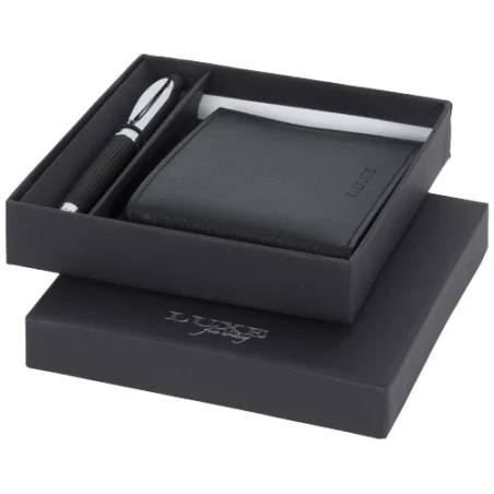 Stylo bille personnalisable avec coffret cadeau portefeuille Baritone Stylo bille personnalisable avec coffret cadeau portefeuille Baritone