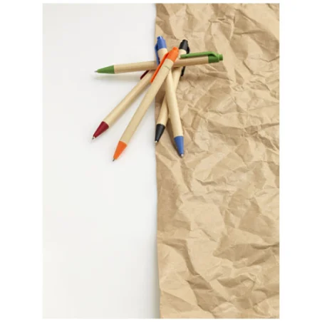 Stylo bille personnalisable en carton recyclé et plastique de maïs Berk Stylo bille personnalisable en carton recyclé et plastique de maïs Berk