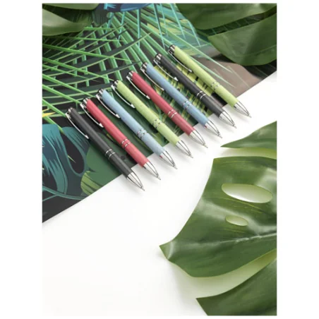 Stylo bille personnalisable rétractable ABS en paille de blé Moneta Stylo bille personnalisable rétractable ABS en paille de blé Moneta