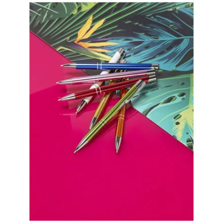 Stylo bille personnalisable rétractable en aluminium anodisé Moneta Stylo bille personnalisable rétractable en aluminium anodisé Moneta