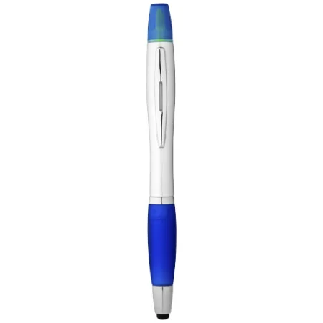 Stylo bille personnalisé avec fonction stylet et surligneur Nash