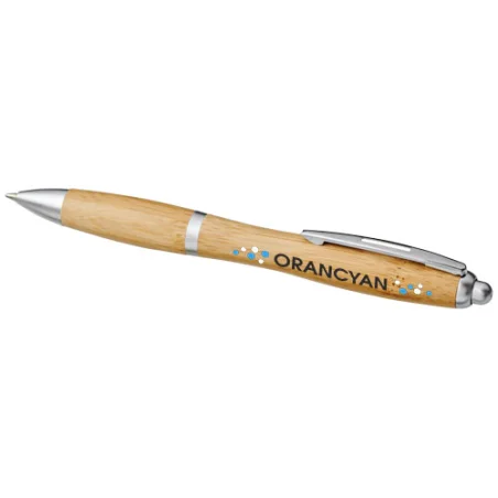 Stylo bille personnalisé en bambou Nash Stylo bille personnalisé en bambou Nash