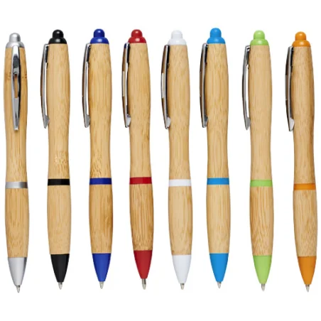 Stylo bille personnalisé en bambou Nash Stylo bille personnalisé en bambou Nash