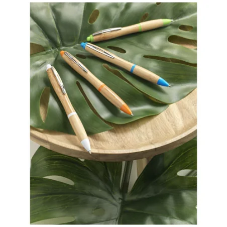 Stylo bille personnalisé en bambou Nash Stylo bille personnalisé en bambou Nash