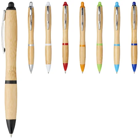 Stylo bille personnalisé en bambou Nash Stylo bille personnalisé en bambou Nash