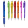Stylo bille personnalisé translucide avec grip en caoutchouc Turbo Stylo bille personnalisé translucide avec grip en caoutchouc Turbo