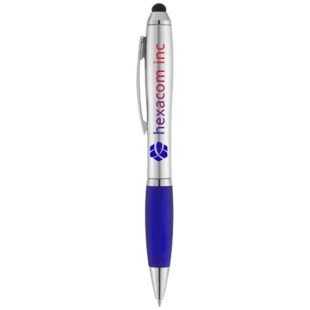 Stylo stylet personnalisable avec grip coloré Nash Stylo stylet personnalisable avec grip coloré Nash