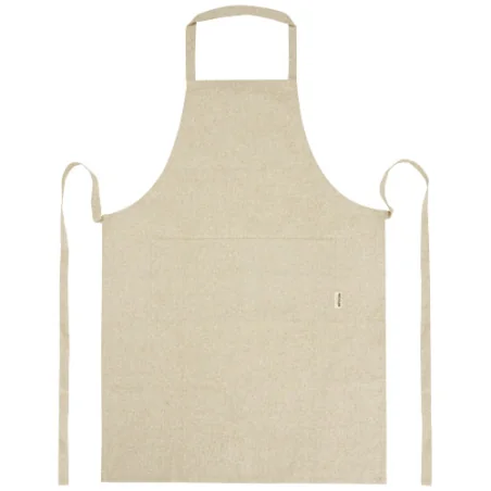 Tablier personnalisable Pheebs en coton recyclé de 200 g/m² Tablier personnalisable Pheebs en coton recyclé de 200 g/m²