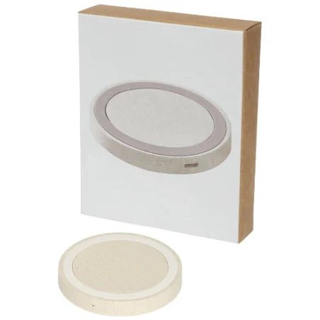 Tapis de charge à induction personnalisé Naka de 5 W en paille de blé Tapis de charge à induction personnalisé Naka de 5 W en paille de blé