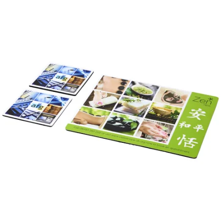 Tapis de souris et sous-verre carré personnalisés Q-Mat® en mousse EVA Tapis de souris et sous-verre carré personnalisés Q-Mat® en mousse EVA