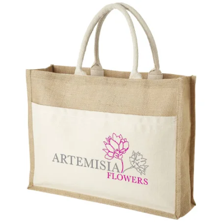 Tote bag publicitaire jute Mumbay 18L Tote bag publicitaire jute Mumbay 18L