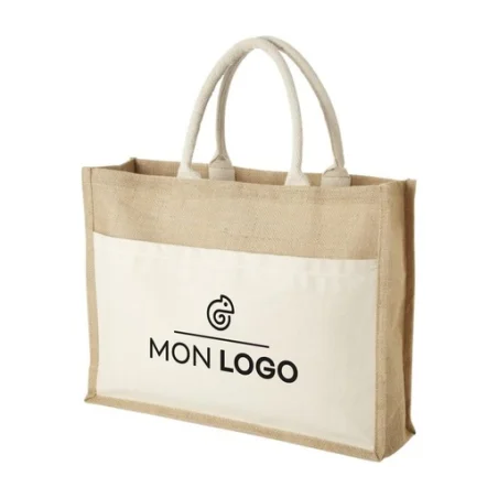 Tote bag publicitaire jute Mumbay 18L Tote bag publicitaire jute Mumbay 18L