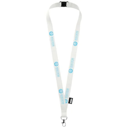 Tour de cou personnalisable Tom en PET recyclé avec fermoir sécurisé Tour de cou personnalisable Tom en PET recyclé avec fermoir sécurisé