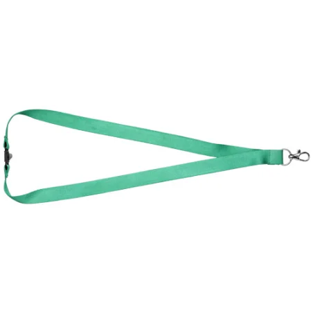 Tour de cou personnalisable en bambou Julian avec clip de sécurité Tour de cou personnalisable en bambou Julian avec clip de sécurité
