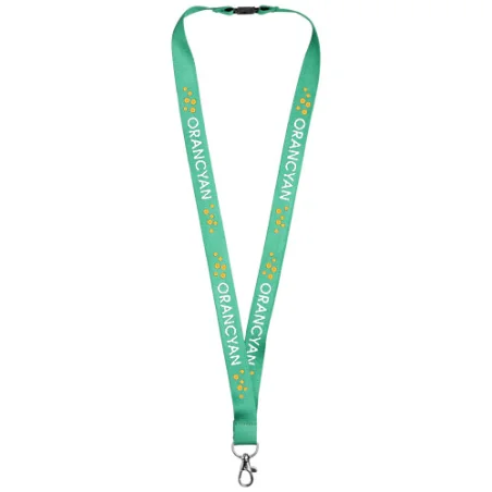 Tour de cou personnalisable en bambou Julian avec clip de sécurité Tour de cou personnalisable en bambou Julian avec clip de sécurité