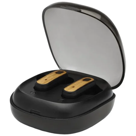 Écouteurs personnalisables TWS Nitida en bambou Écouteurs personnalisables TWS Nitida en bambou
