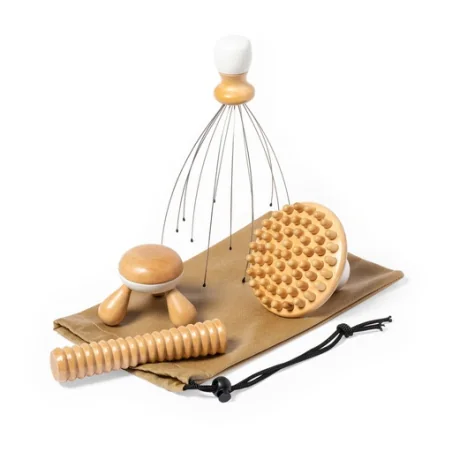 Set de massage personnalisé en bambou 4 pièces Tefen
