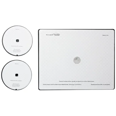 Tapis de souris et sous-verre rond personnalisés Brite-Mat® en plastique recyclé Tapis de souris et sous-verre rond personnalisés Brite-Mat® en plastique recyclé