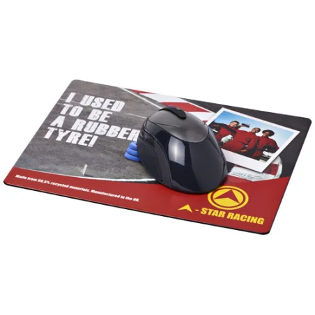 Tapis de souris publicitaire Brite-Mat® avec matériau pneu
