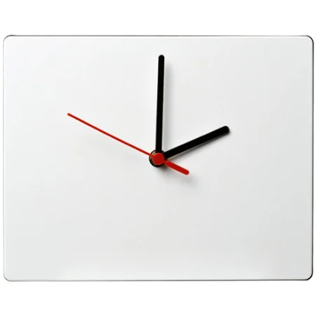 Horloge murale rectangulaire 100% personnalisable au recto Brite-Clock®