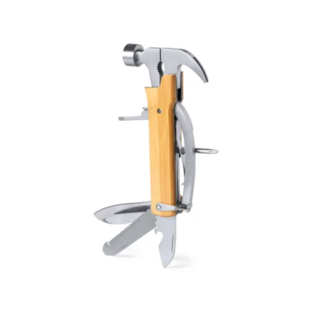 Outils multifonction personnalisable inox et bambou Craxin